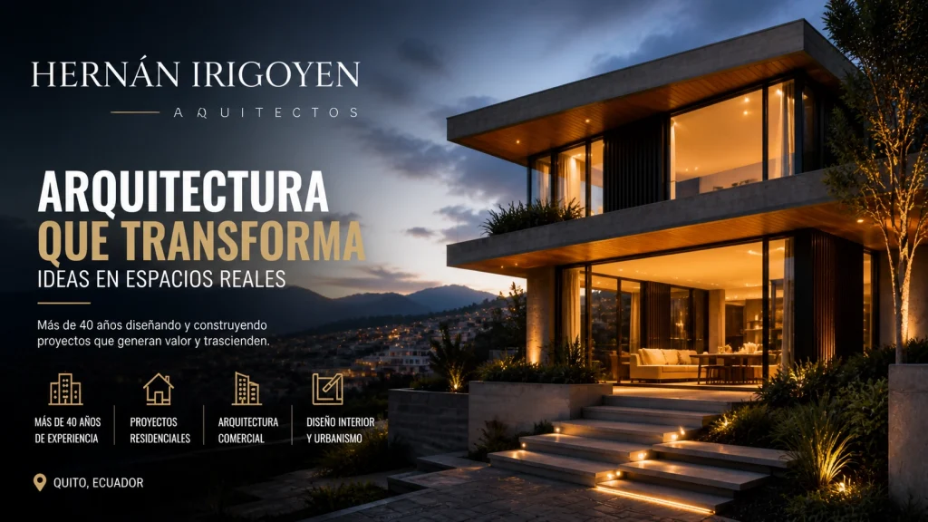 estudio de arquitectura en Quito Hernán Irigoyen