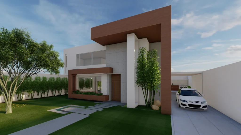 Imagen de referencia para casas modernas de un piso en proyecto residencial Armenia