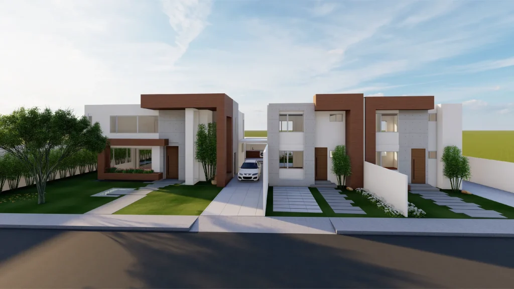 Imagen de referencia para modelos de casas modernas en proyecto residencial Armenia