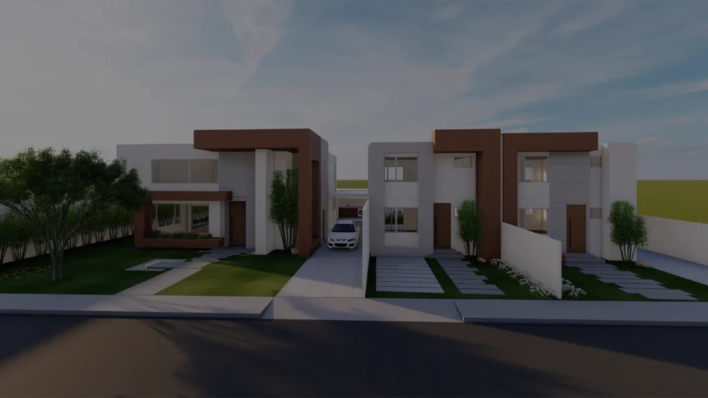 Imagen de referencia para casas de campo modernas en proyecto residencial Armenia