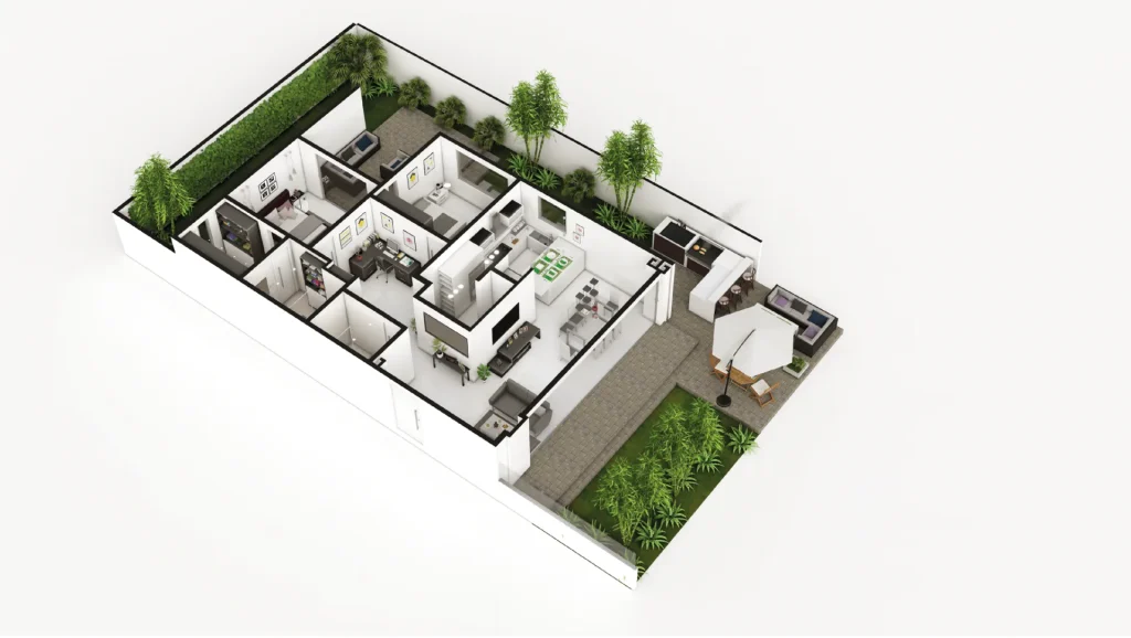 Vivienda con diseño eficiente energéticamente en proyecto Miravalle Gardens